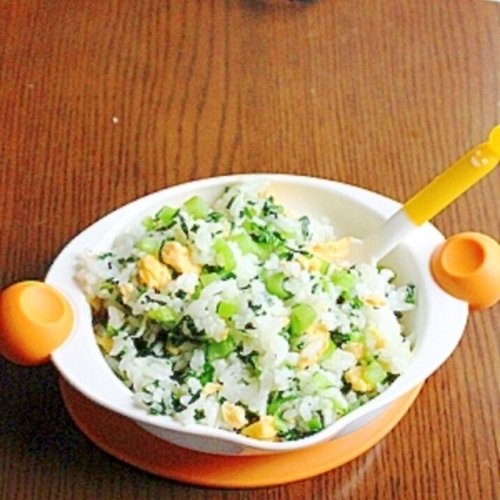小松菜としらすと卵のチャーハン 離乳食 レシピ 作り方 By ひしょ1125 楽天レシピ 小松菜としらすと卵のチャーハン 離乳食 レシピ 作り方 By ひしょ1125 楽天レシピ